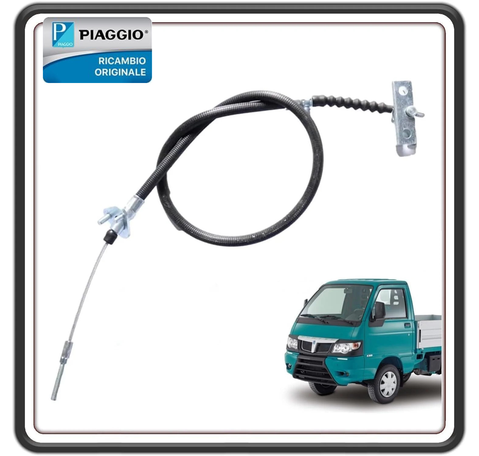 TRASMISSIONE FILO CAVO FRENO A MANO FRENO DI STAZIONAMENTO PER PIAGGIO PORTER DAL 2009 IN POI ORIGINALE PIAGGIO B000875