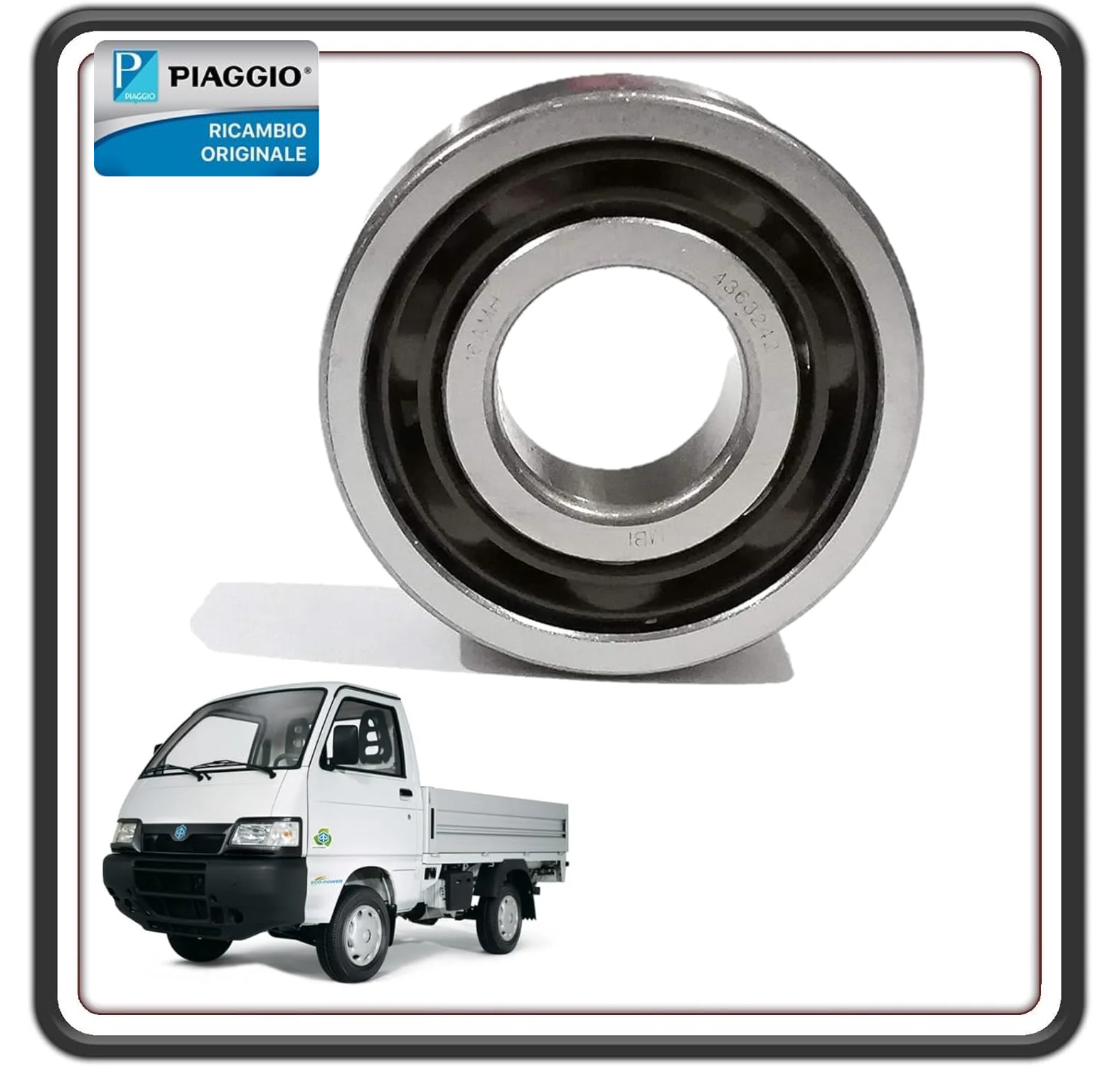 CUSCINETTO MOZZO ANTERIORE PER PIAGGIO PORTER 1300 TUTTI I MODELLI - PIAGGIO PORTER 1200 1400 DIESEL - QUARGO TUTTI I MODELLI ORIGINALE PIAGGIO D90043632426