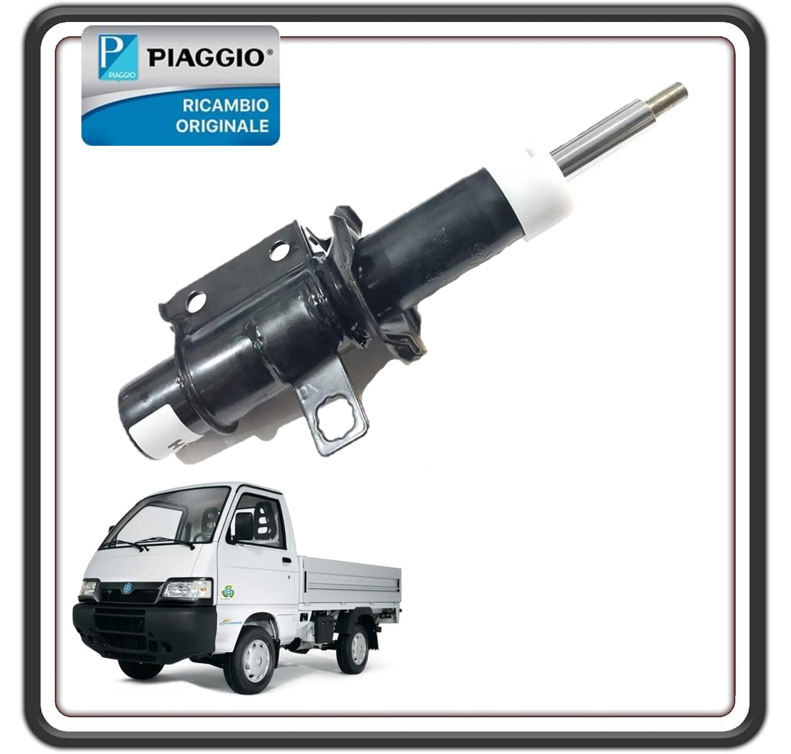 AMMORTIZZATORE SOSPENSIONE ANTERIORE LATO DESTRO PER PIAGGIO PORTER 1300 16V FINO AL 2008 - PIAGGIO PORTER 1200 1400 DIESEL ORIGINALE PIAGGIO B004343
