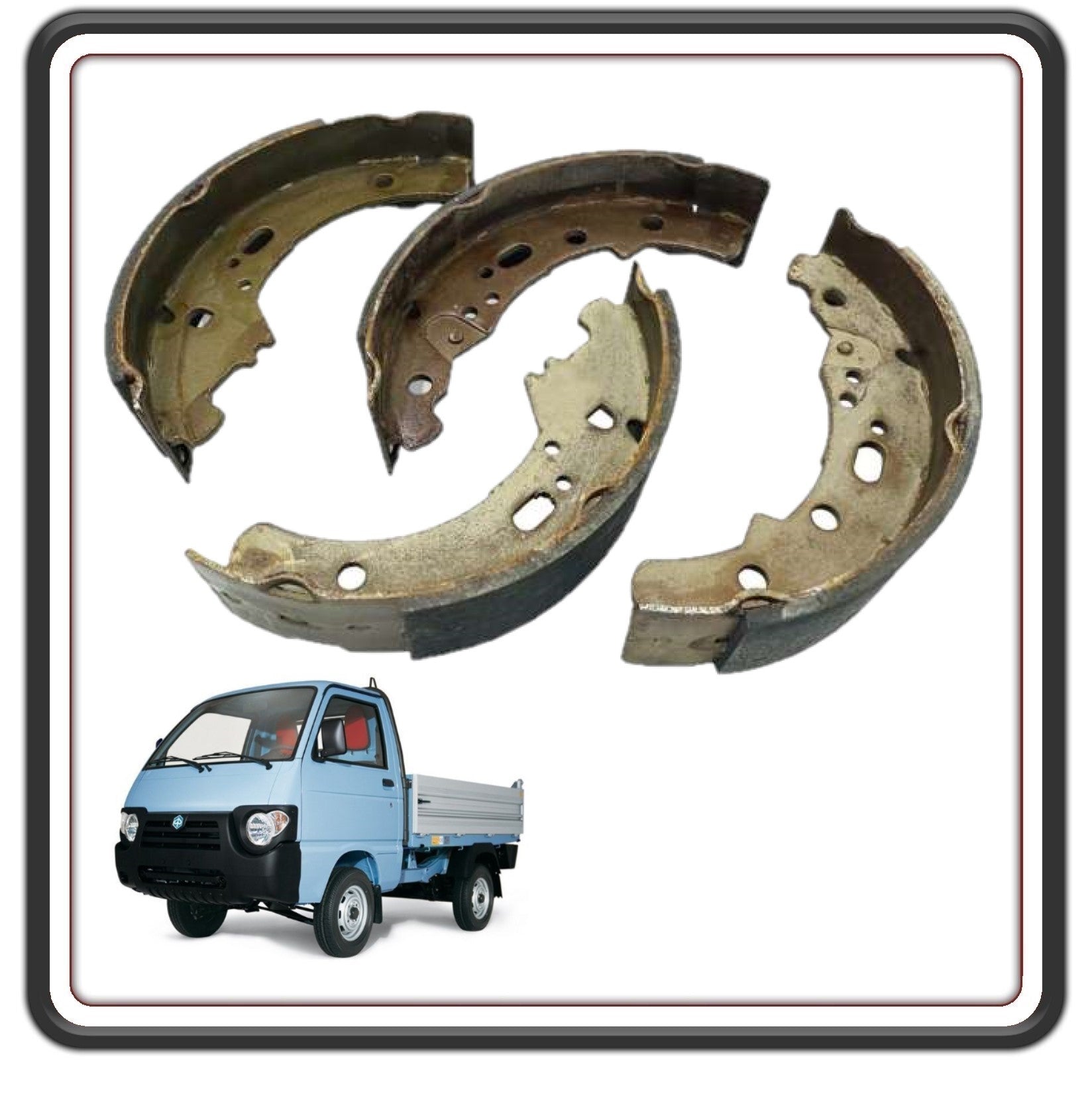 KIT GANASCE CEPPI FRENO FRENI ANTERIORI PER PIAGGIO QUARGO DIESEL TUTTI I MODELLI - PIAGGIO APE POKER BENZINA E DIESEL