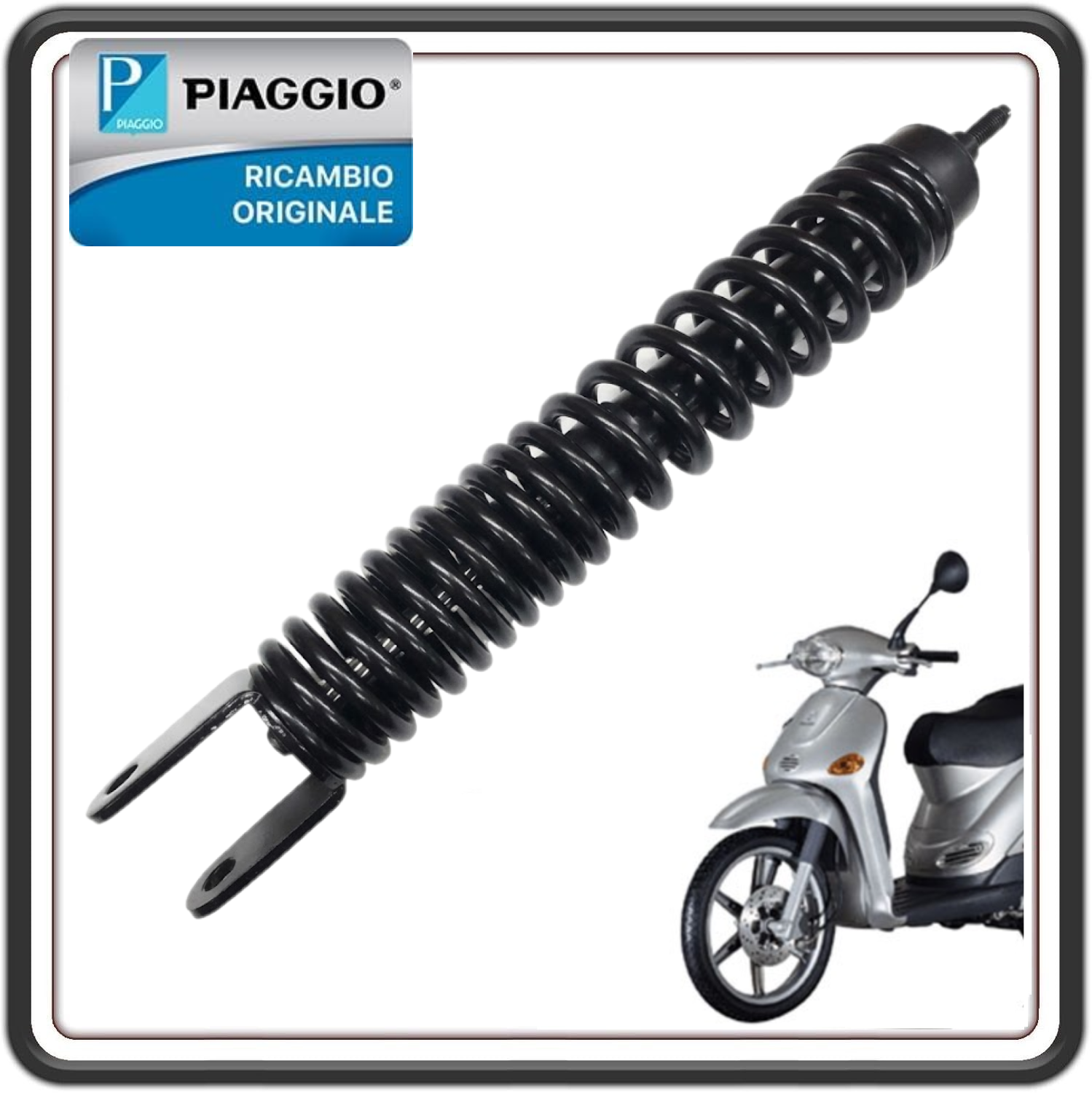 AMMORTIZZATORE POSTERIORE PER PIAGGIO LIBERTY 50 2T DAL 1997 AL 2013 ORIGINALE PIAGGIO 668002