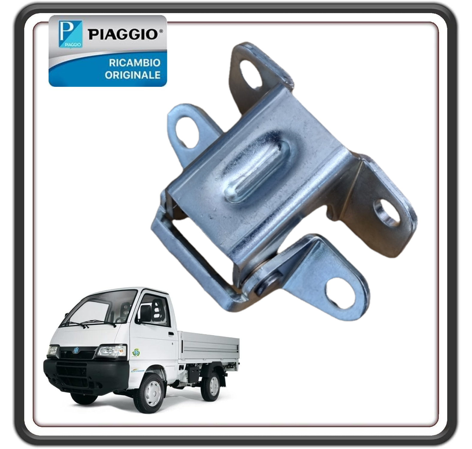 SUPPORTO CERNIERA PORTA SPORTELLO PORTELLO ANTERIORE PER PIAGGIO PORTER 1300 - PORTER 1200 1400 DIESEL - PIAGGIO QUARGO ORIGINALE PIAGGIO 6871087Z01000