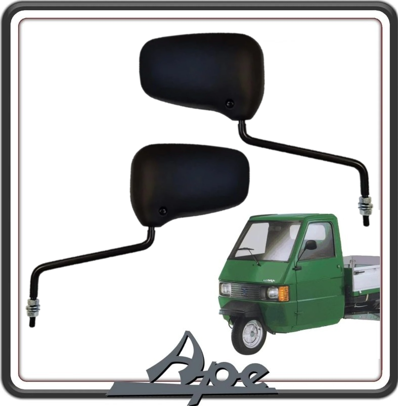 KIT DUE SPECCHIO SPECCHI SPECCHIETTO SPECCHIETTI RETROVISORI COMPATIBILI PER PIAGGIO APE TM 703.