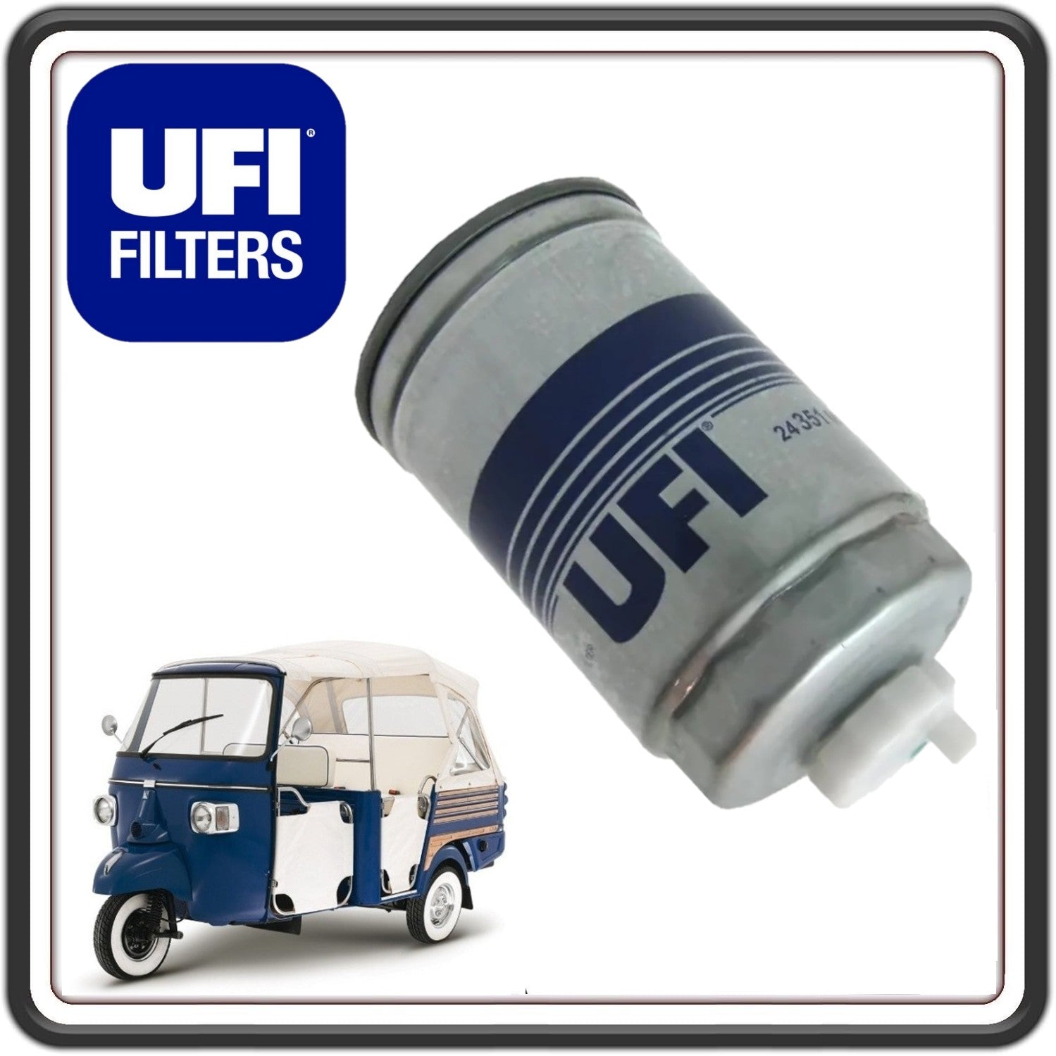FILTRO CARBURANTE DIESEL COMPATIBILE PER PIAGGIO PORTER 1200 1400 DIESEL FINO AL 2005 - PIAGGIO APE CALESSINO DIESEL.