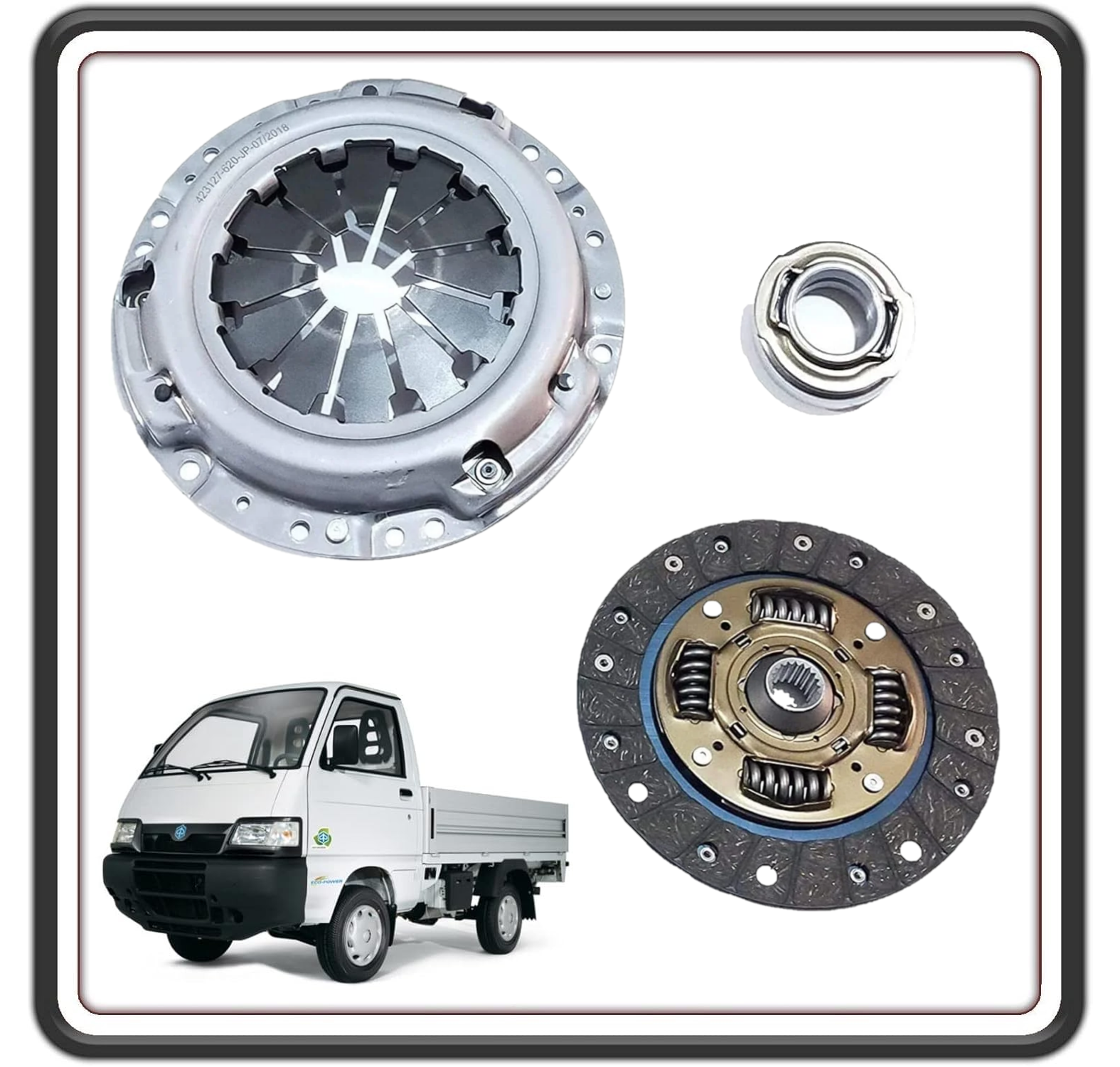 KIT FRIZIONE COMPLETO COMPATIBILE PER PIAGGIO PORTER 1.3 BENZINA 16V MOTORE DAIHATSU FINO AL 2008