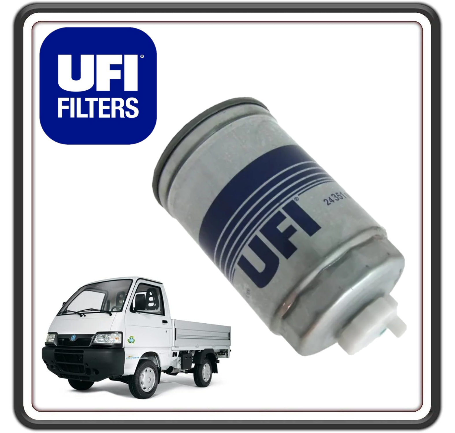 FILTRO CARBURANTE DIESEL COMPATIBILE PER PIAGGIO PORTER 1200 1400 DIESEL FINO AL 2005 - PIAGGIO APE CALESSINO DIESEL.