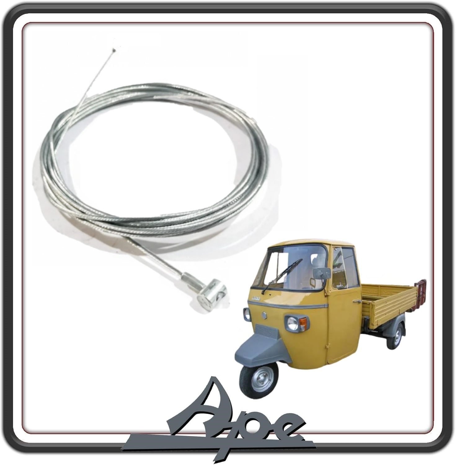 TRASMISSIONE FILO CAVO FRIZIONE COMPATIBILE CON PIAGGIO APE 601 - APE CALESSINO DIESEL