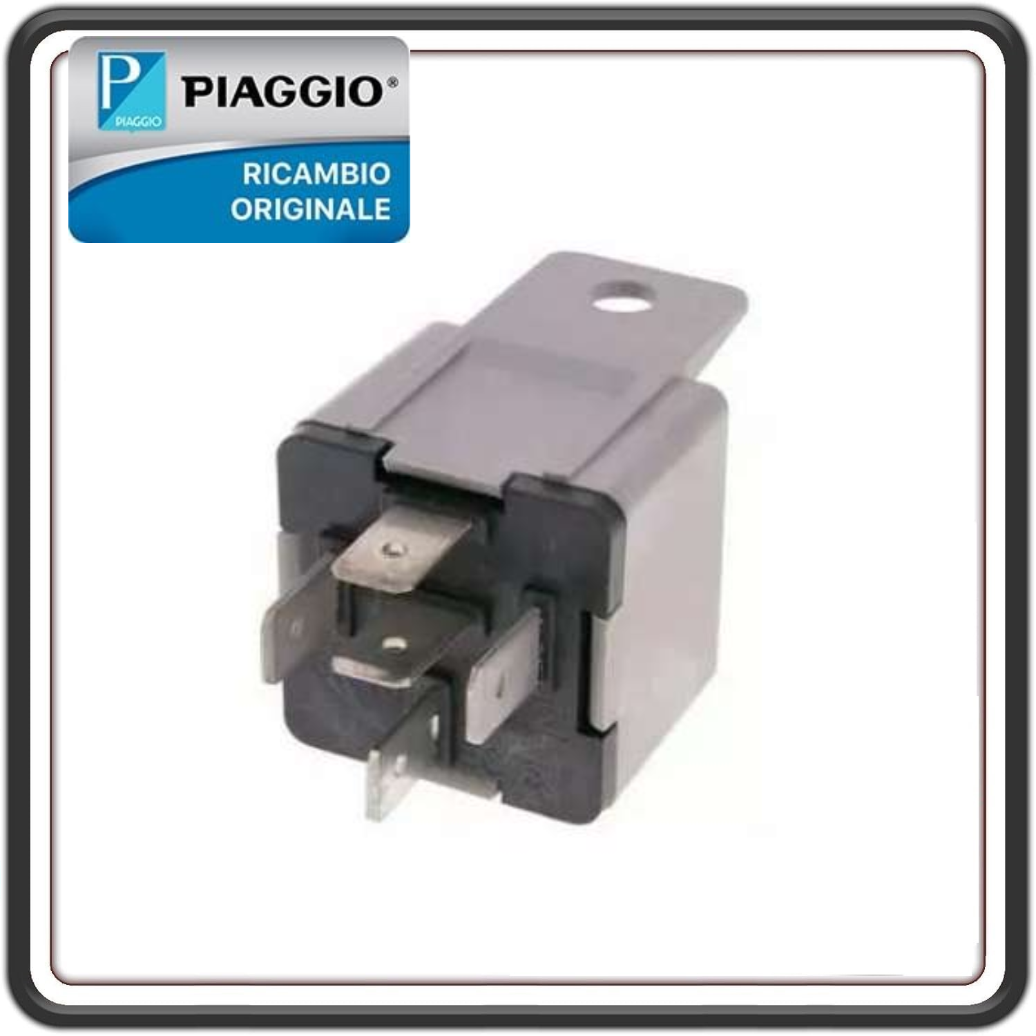 RELE TELERUTTORE MOTORINO AVVIAMENTO 12V-30A PER PIAGGIO SCOOTER - PIAGGIO APE - PIAGGIO VESPA - GILERA E DERBI ORIGINALE PIAGGIO 58246R