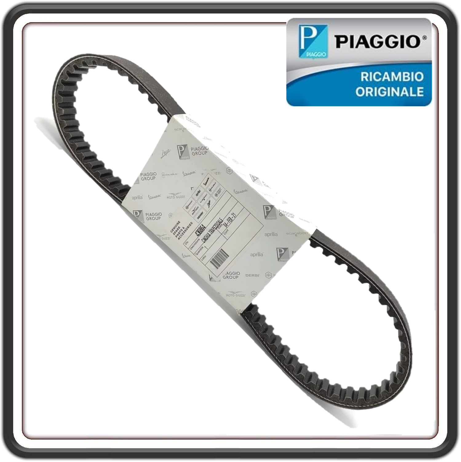CINGHIA TRASMISSIONE DISTRIBUZIONE PER PIAGGIO FREE - NRG - TYPHOON ORIGINALE PIAGGIO 436864