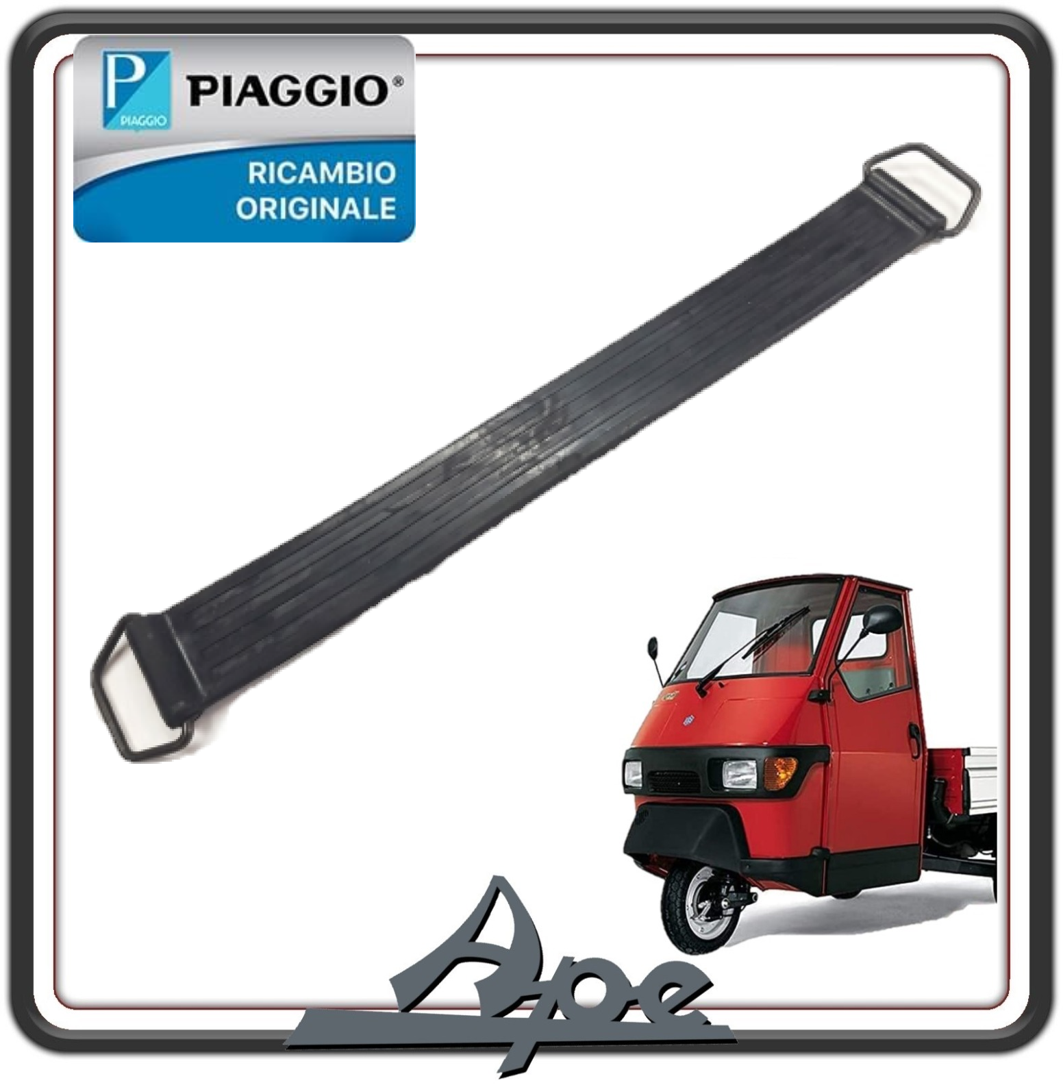 CINGHIA BLOCCO FERMA RUOTA PER PIAGGIO APE 50 - APE TM 703 - PIAGGIO PORTER ORIGINALE PIAGGIO 214801