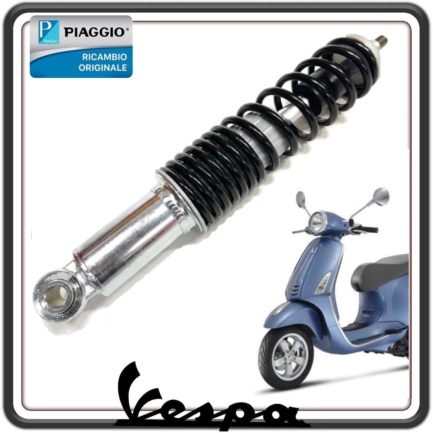 AMMORTIZZATORE ANTERIORE PER PIAGGIO VESPA PRIMAVERA 50 DAL 2013 AL 2017 - VESPA LX PRIMAVERA 125 DAL 2013 AL 2017 - VESPA PRIMAVERA 150 DAL 2013 AL 2016 ORIGINALE PIAGGIO 1C000837R