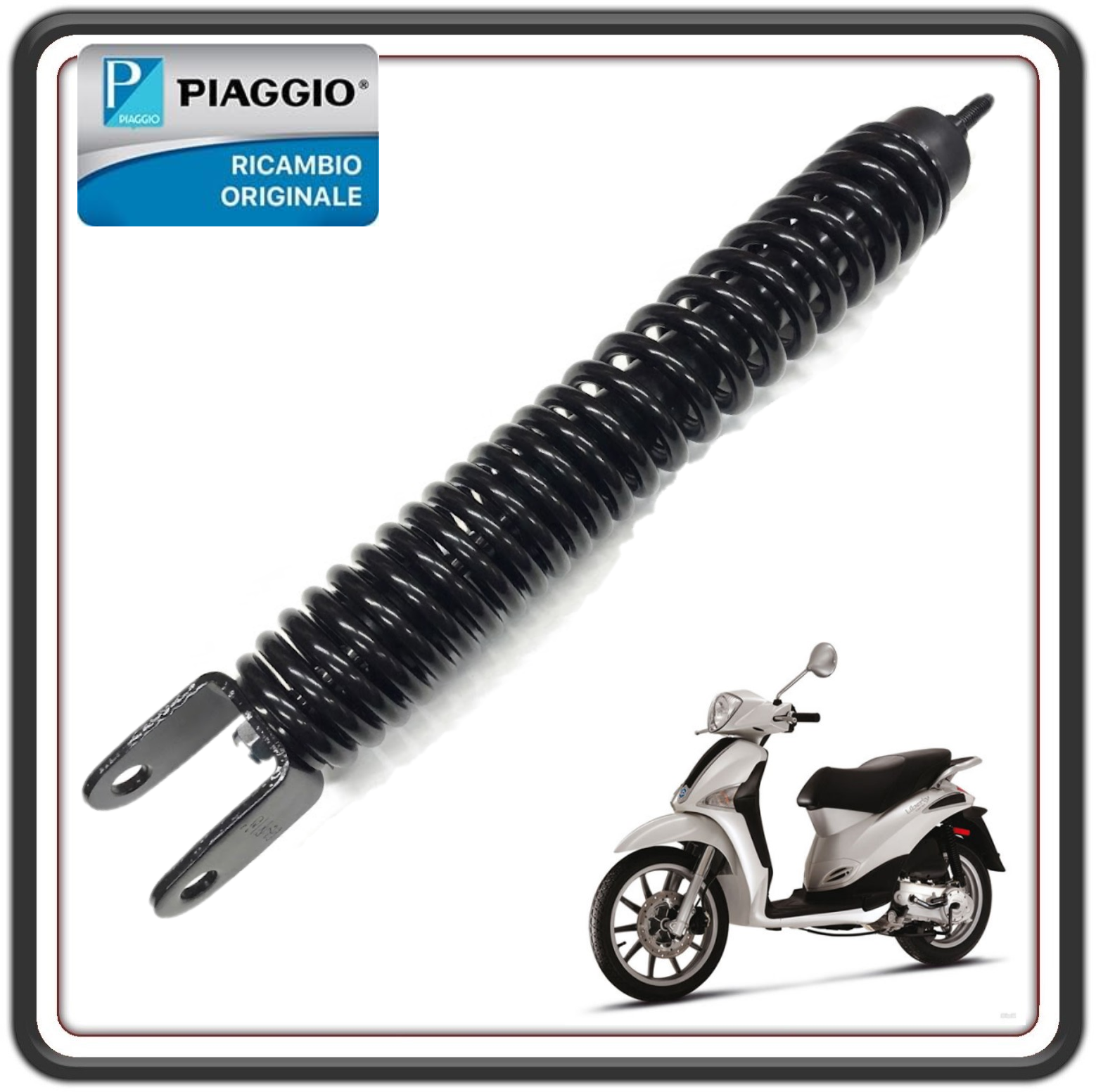 AMMORTIZZATORE POSTERIORE PER PIAGGIO LIBERTY 50 4TEMPI DAL 2000 AL 2015 ORIGINALE PIAGGIO 648088