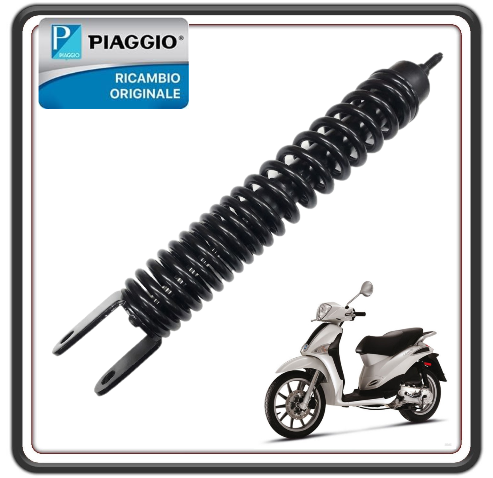 AMMORTIZZATORE POSTERIORE PER PIAGGIO LIBERTY 50 2T DAL 1997 AL 2013 ORIGINALE PIAGGIO 668002
