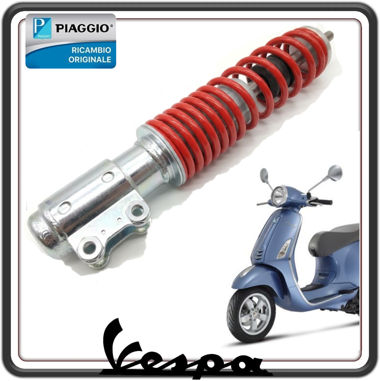 AMMORTIZZATORE ANTERIORE PER PIAGGIO VESPA PRIMAVERA 50 - 150 - VESPA SPRINT 50 - 125-150 - VESPA ELETTRICA (LEGGI COMPATIBILITA') ORIGINALE PIAGGIO 1C004075R