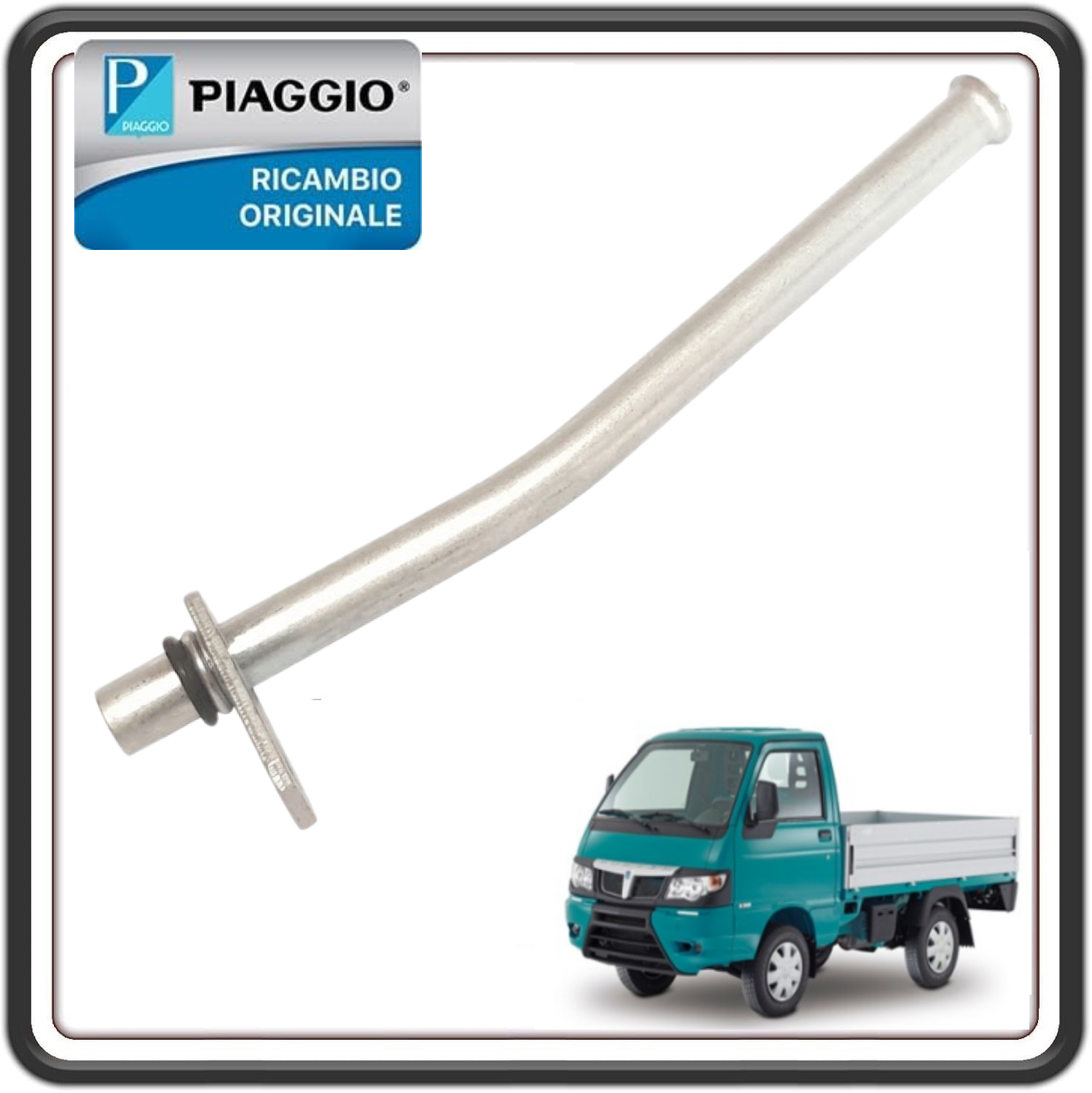 TUBO ASTA LIVELLO OLIO PER PIAGGIO PORTER MULTITECH DAL 2015 AL 2020 - PORTER MAXXI MULTITECH DAL 2015 AL 2020 - PORTER NP6 TUTTI I MODELLI ORIGINALE PIAGGIO 1F000865