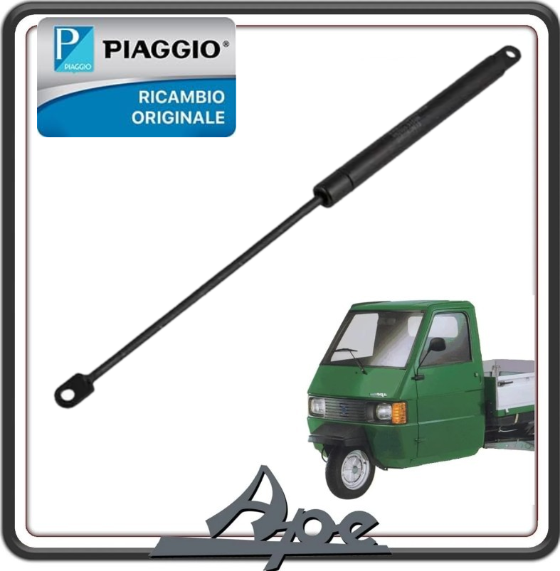 PISTONCINO MOLLA A GAS ALZA PORTELLONE POSTERIORE PER PIAGGIO APE 50 - APE CAR MAX POKER - APE TM 703 (LEGGI APPLICAZIONI) ORIGINALE PIAGGIO 56606R
