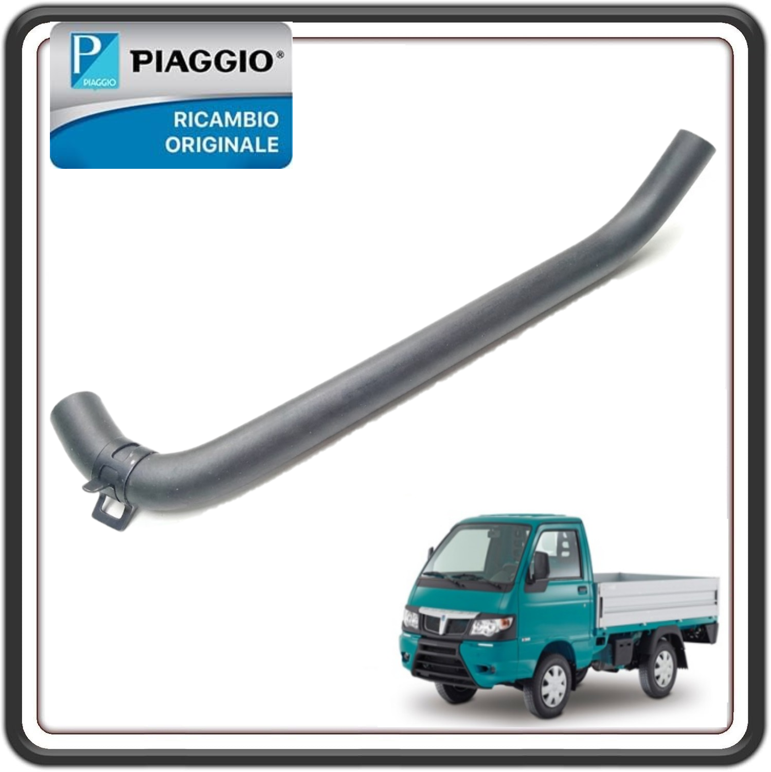TUBO IN GOMMA PER PIAGGIO PORTER MULTITECH DAL 2010 AL 2015 - PORTER MAXXI MULTITECH DAL 2010 AL 2015 ORIGINALE PIAGGIO B010176