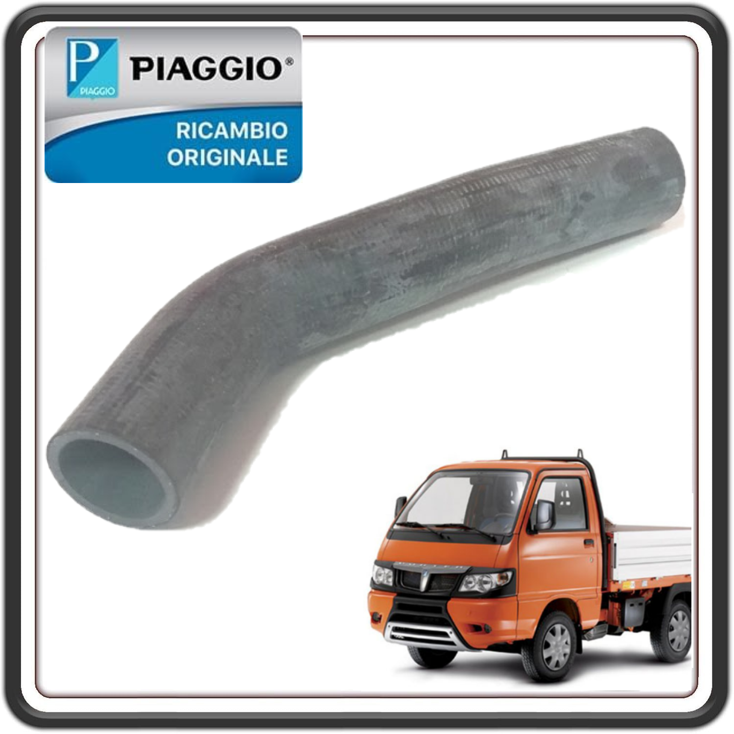 TUBO MANDATA RADIATORE N°2 PER PIAGGIO PORTER D120 DIESEL DAL 2010 AL 2015 - PIAGGIO PORTER MAXXI D120 DIESEL DAL 2011 AL 2015 ORIGINALE PIAGGIO B005399