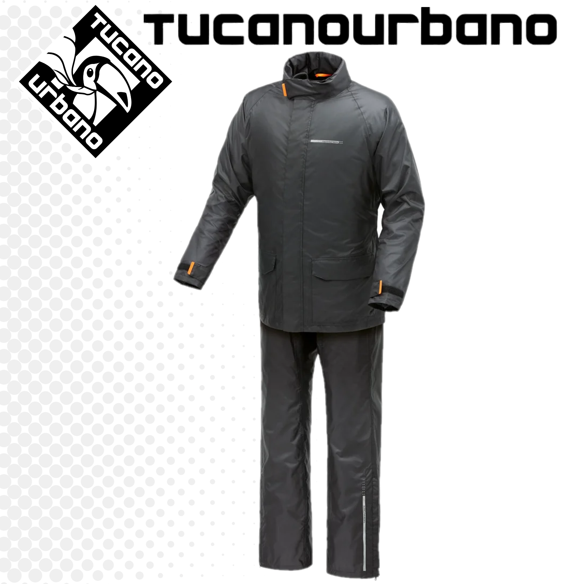 SET COMPLETO ANTIPIOGGIA TUCANO UBRANO SET DILUVIO DAY HYDROSCUD® NERO