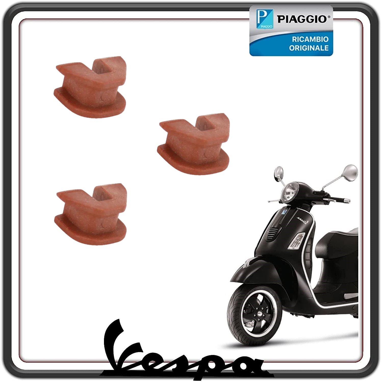 KIT 3 PATTINI CURSORI VARIATORE PER PIAGGIO VESPA GTS - PRIMAVERA - 946 - PIAGGIO LIBERTY - FLY (LEGGI COMPATIBILITA') ORIGINALE PIAGGIO 1A015664