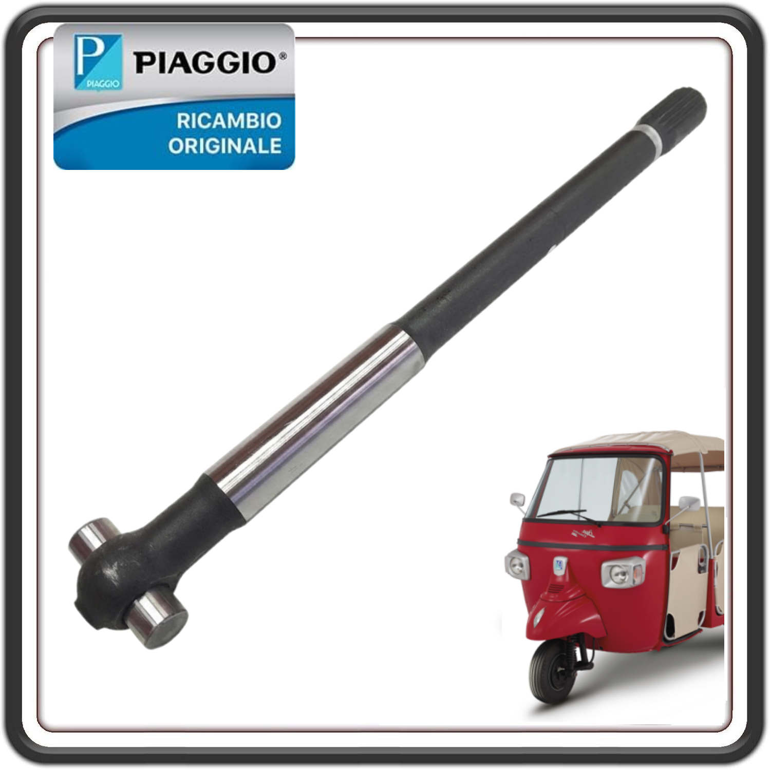 ALBERO DI TRASMISSIONE PER PIAGGIO APE CALESSINO BENZINA 200 DAL 2013 AL 2023 ORIGINALE PIAGGIO B023940