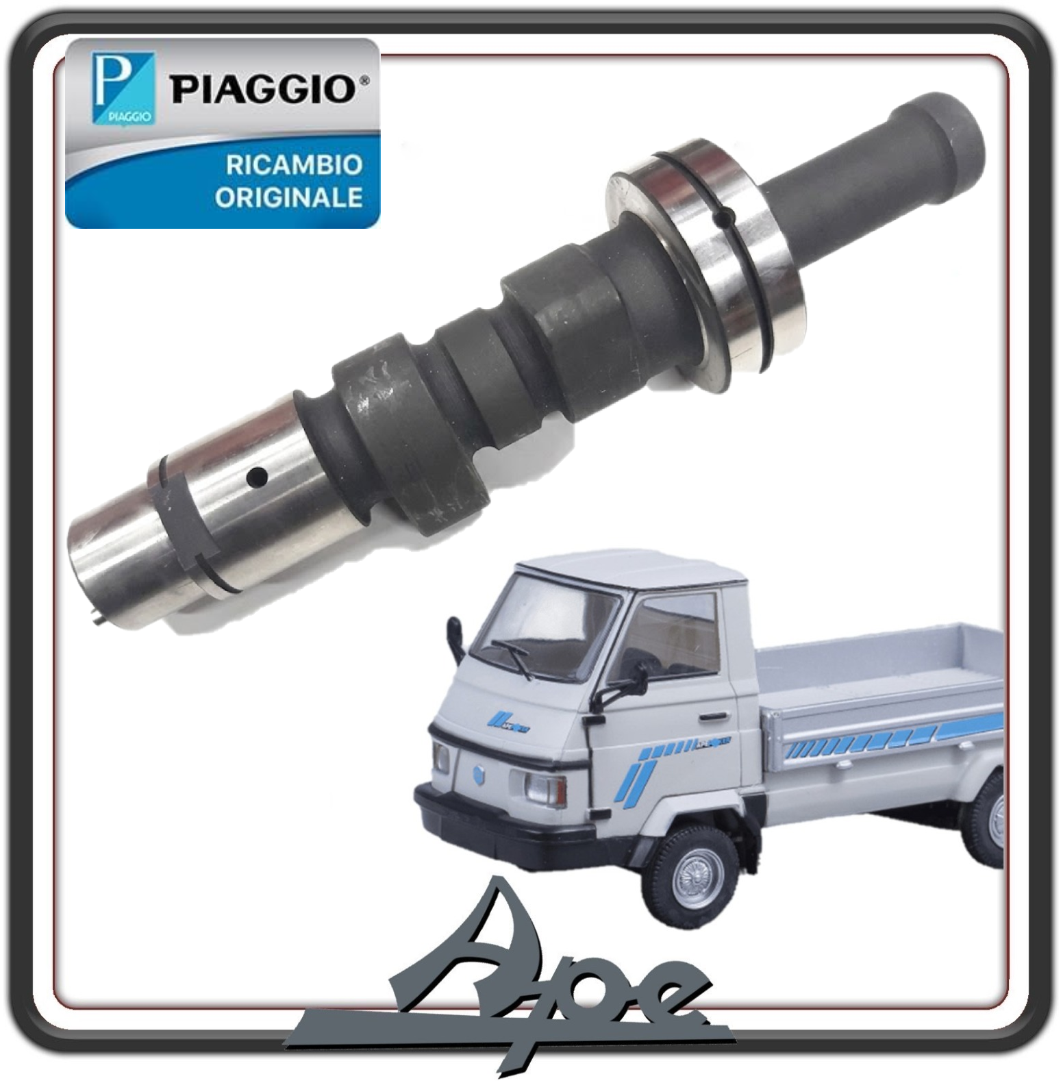ALBERO A CAMME COMPLETO PER PIAGGIO APE POKER BENZINA DAL 1993 AL 2004 ORIGINALE PIAGGIO 2894256