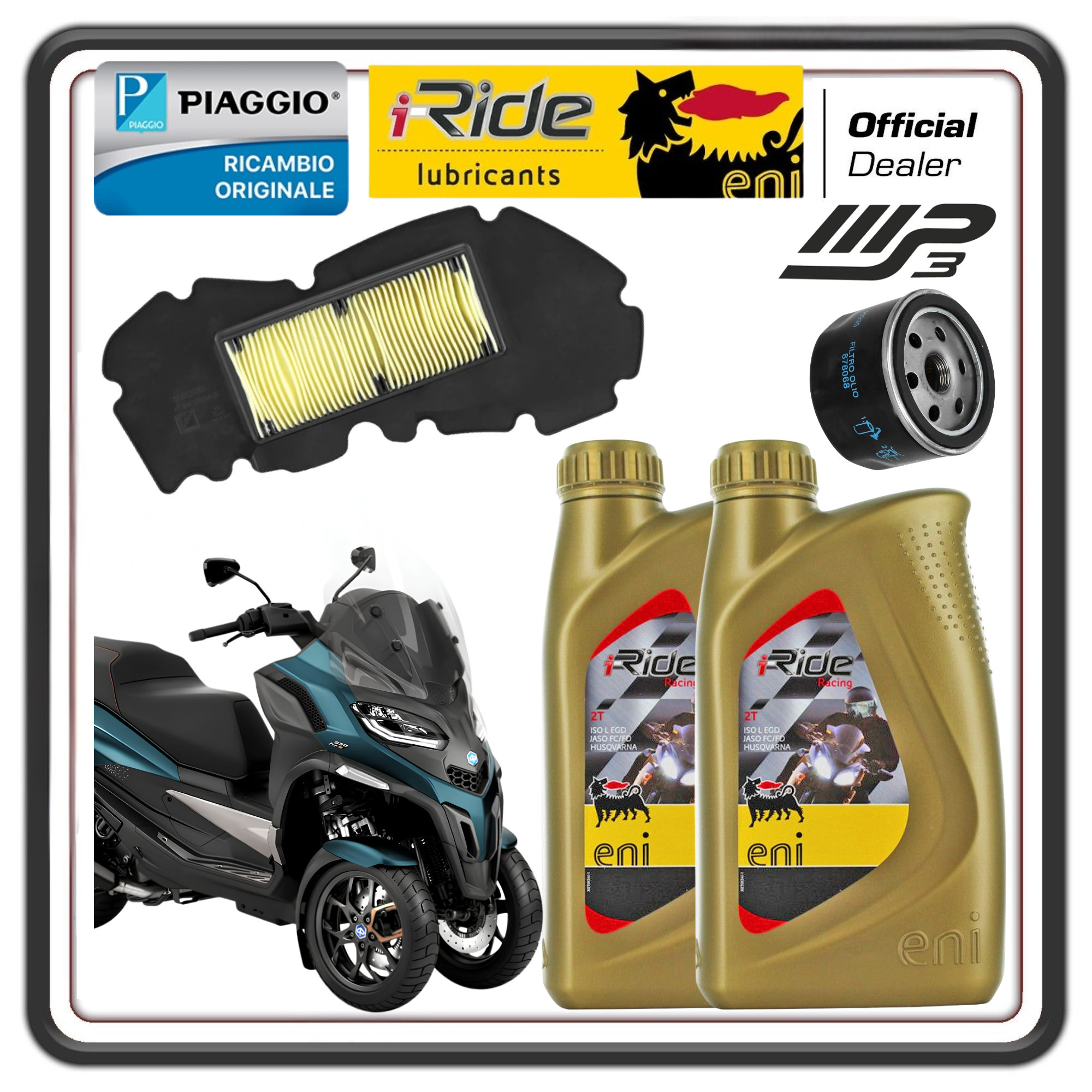KIT TAGLIANDO PER PIAGGIO MP3 530