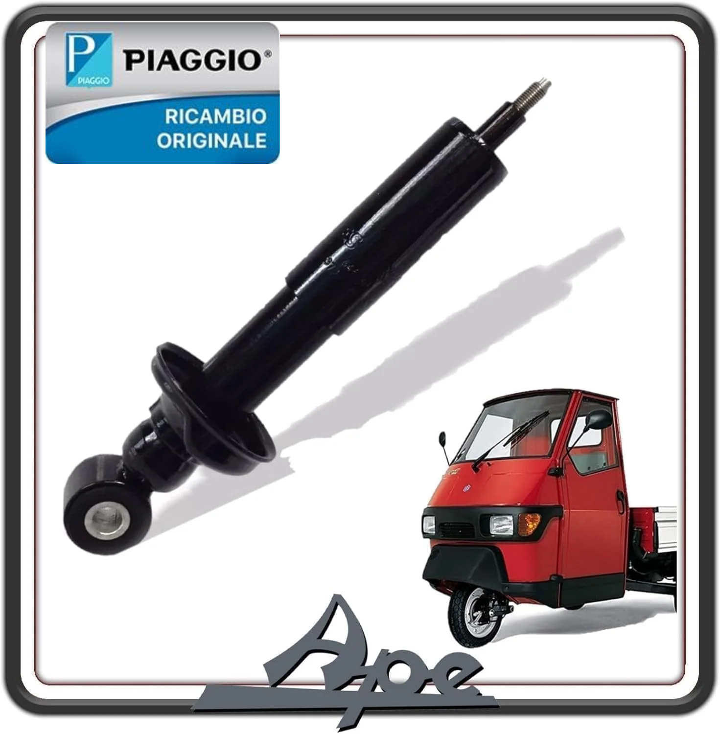 AMMORTIZZATORE SOSPENSIONE ANTERIORE PER PIAGGIO APE 50-50 MIX 2T - PIAGGIO APE CROSS - APE FL - FL2 - FL3 - FL EUROPA - APE 50 RST MIX TUTTI I MNODELLI ORIGINALE PIAGGIO 646463