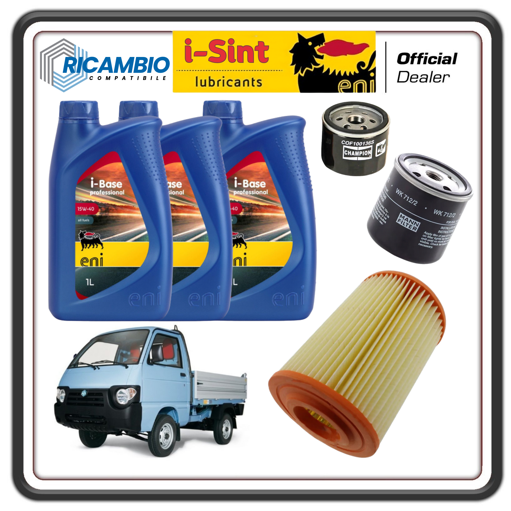KIT TAGLIANDO PER PIAGGIO QUARGO DIESEL (2004 - 2017)
