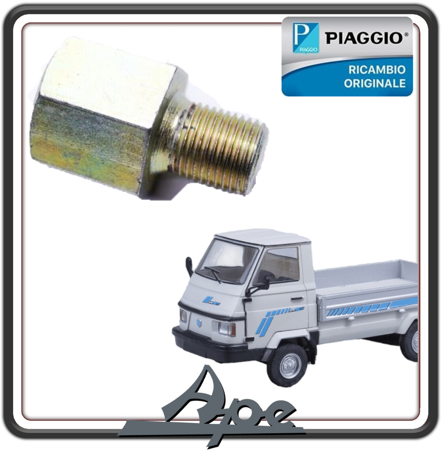 RACCORDO SUPPORTO ATTACCO MOTORE PER PIAGGIO APE TM 703 DIESEL - POKER DIESEL ORIGINALE PIAGGIO L7330342