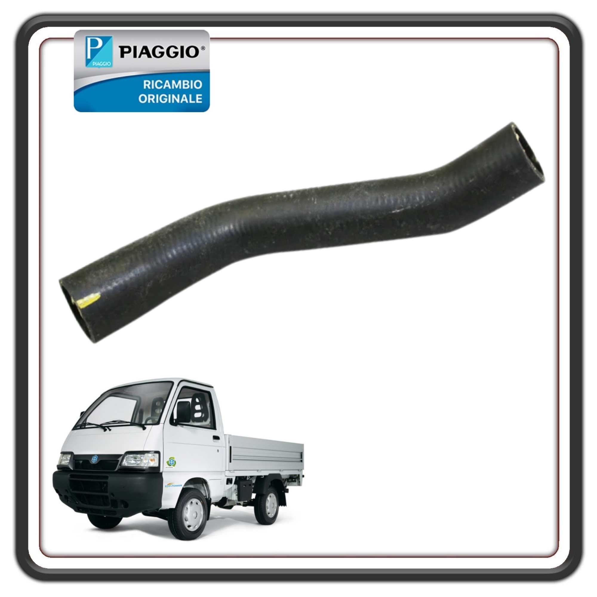 TUBO MANICOTTO RADIATORE N°2 PER PIAGGIO PORTER 1300 16V MOTORE DAIHATSU FINO AL 2009 ORIGINALE PIAGGIO 1657287Z15000