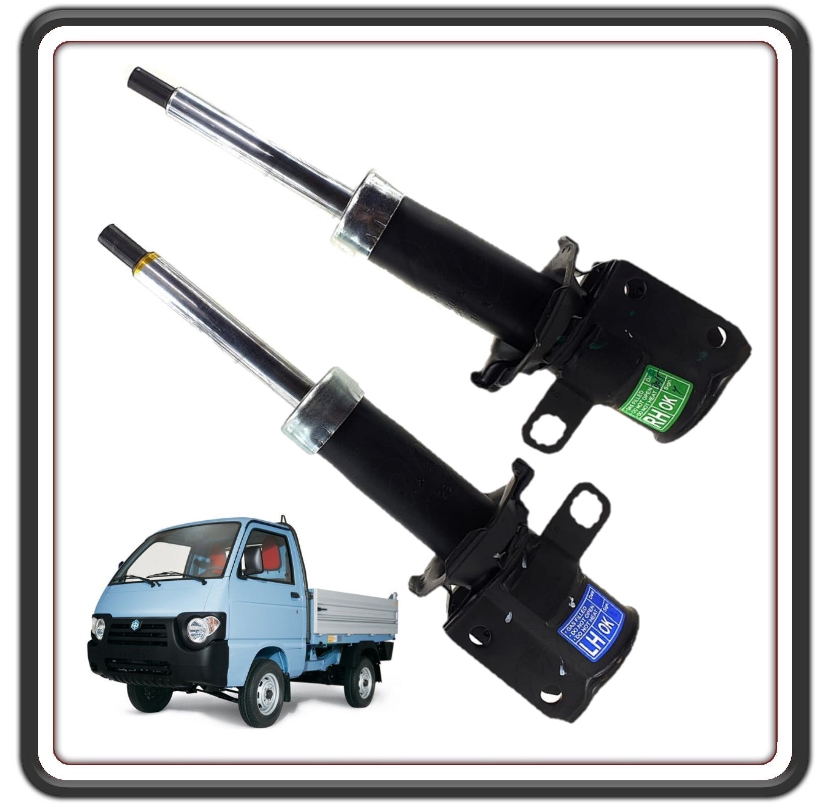 KIT 2 AMMORTIZZATORE AMMORTIZZATORI ANTERIORE COMPLETO PER PIAGGIO QUARGO DIESEL TUTTE LE VERSIONI