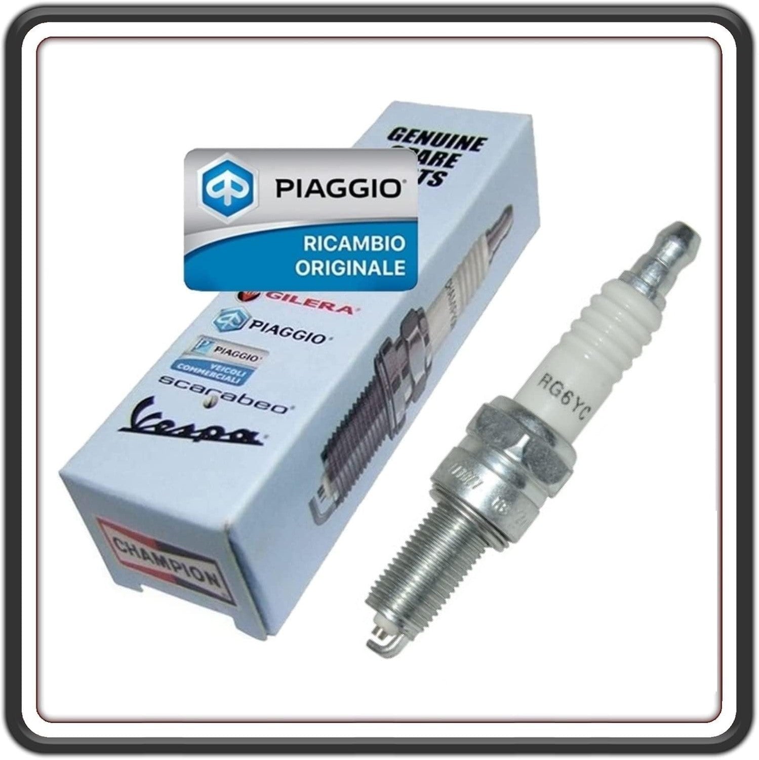 CANDELA ACCENSIONE RG6YC PER PIAGGIO X8 125 STREET ANNO 2006 2007 - X8 150 200 400 - X9 500 - PIAGGIO X EVO 400 - PIAGGIO MP3 400 ORIGINALE PIAGGIO RG6YC
