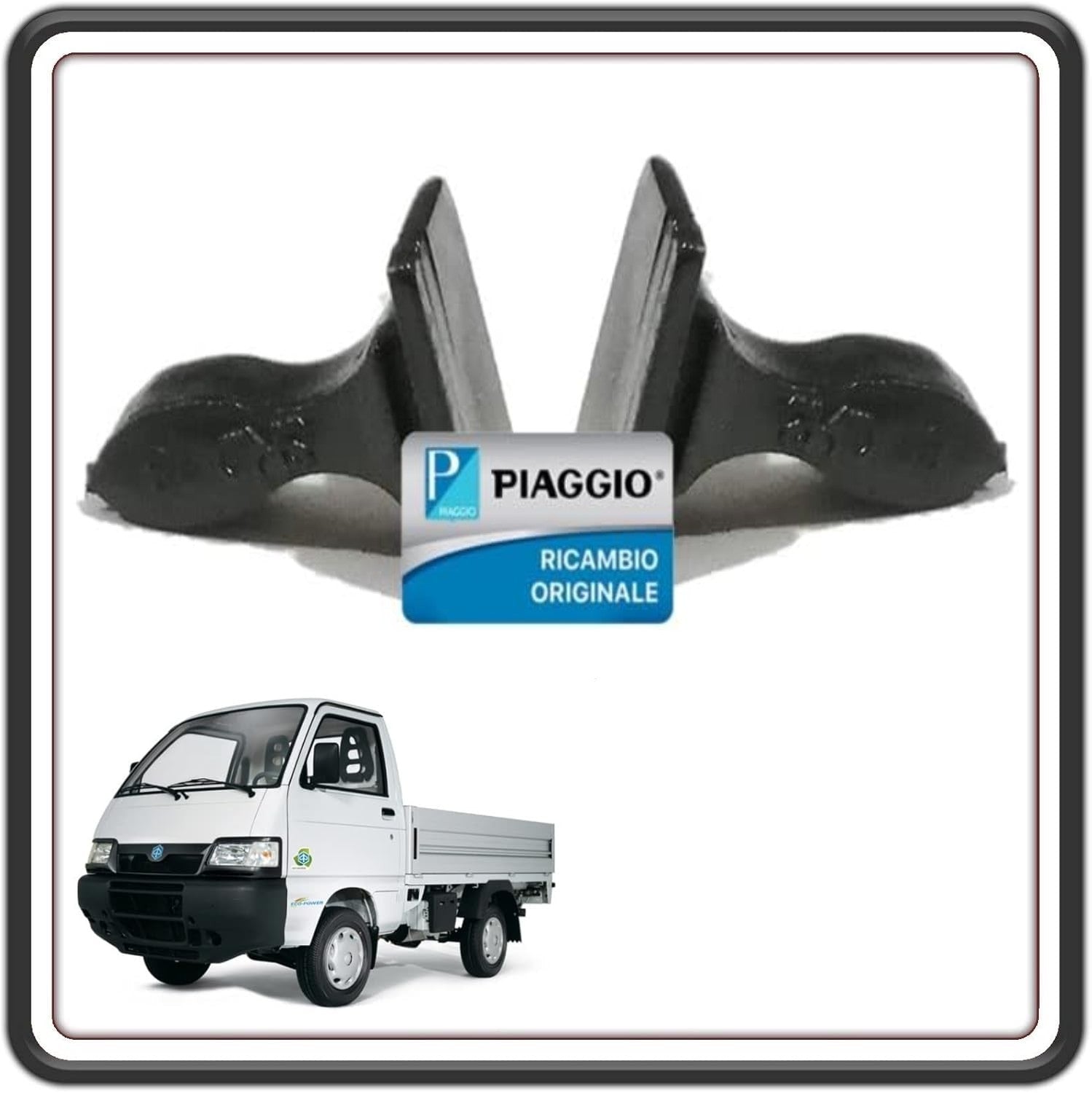 KIT 2 CLIP FERMO PERNO CORNICE MASCHERA FARO ANTERIORE PIAGGIO PORTER DAL 2009 IN POI ORIGINALE PIAGGIO 566300