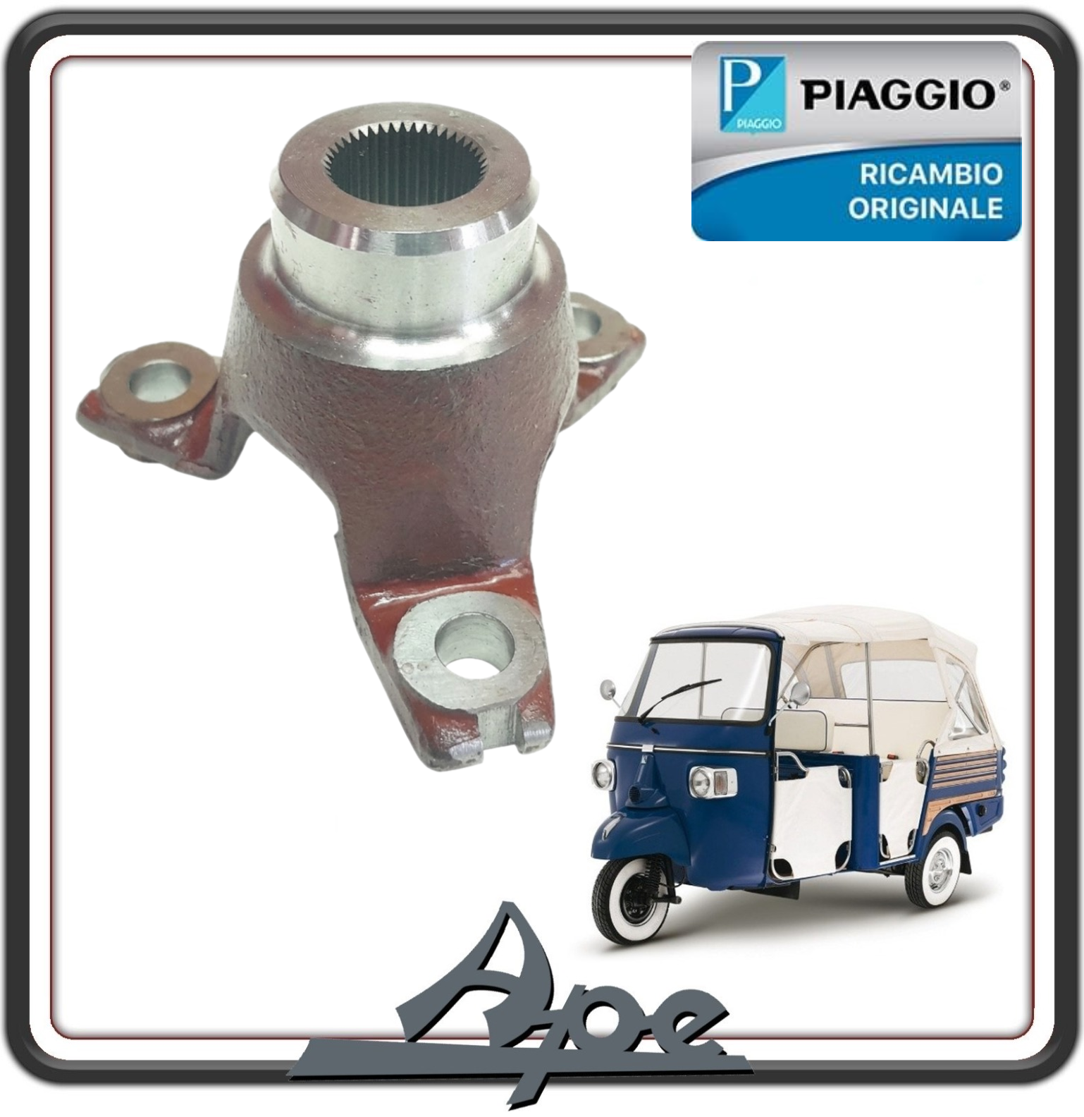MOZZETTO ASSE RUOTA POSTERIORE ATTACCO GIUNTO SEMIASSE PER PIAGGIO APE CALESSINO DIESEL DAL 2007 AL 2012 - PIAGGIO APE CALESSINO BENZINA DAL 2013 AL 2023 ORIGINALE PIAGGIO 587617