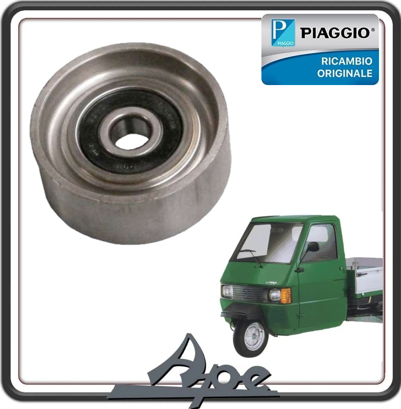 PULEGGIA TENDICINGHIA PER PIAGGIO APE TM 703 BENZINA E DIESEL - APE POKER BENZINA E DISEL ORIGINALE PIAGGIO 4304886
