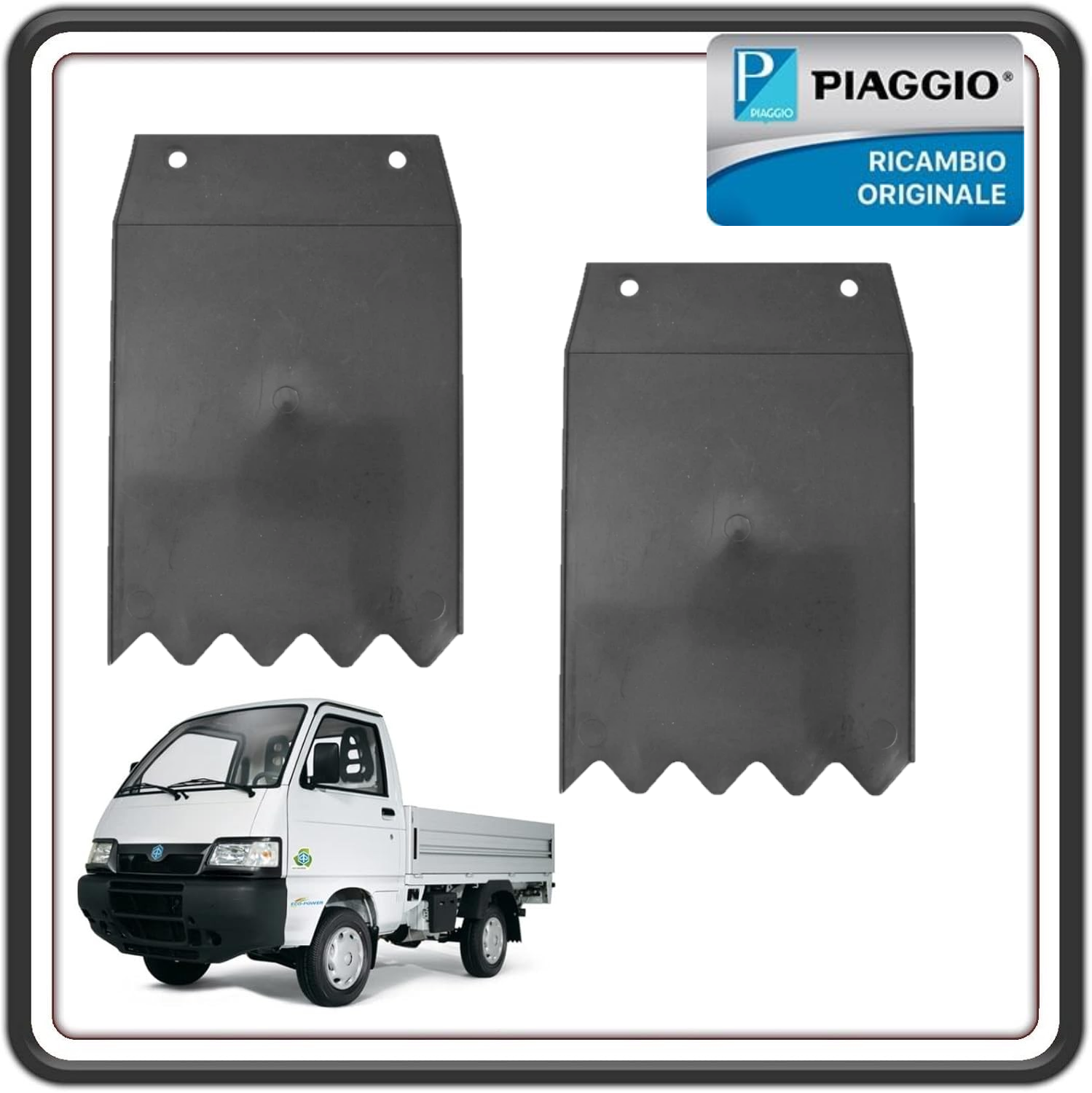 KIT PARASPRUZZI PARA SCHIZZI POSTERIORE PER PIAGGIO PORTER TUTTI I MODELLI - PIAGGIO QUARGO TUTTI I MODELLI ORIGINALE PIAGGIO B007640