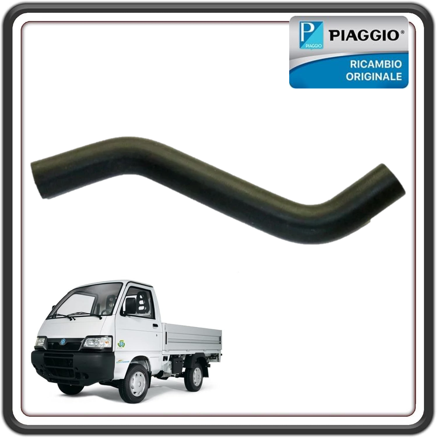 MANICOTTO SUPERIORE TERMOSTATO PER PIAGGIO PORTER 1300 16V MOTORE DAIHATSU FINO AL 2009 ORIGINALE PIAGGIO 1657487Z03000