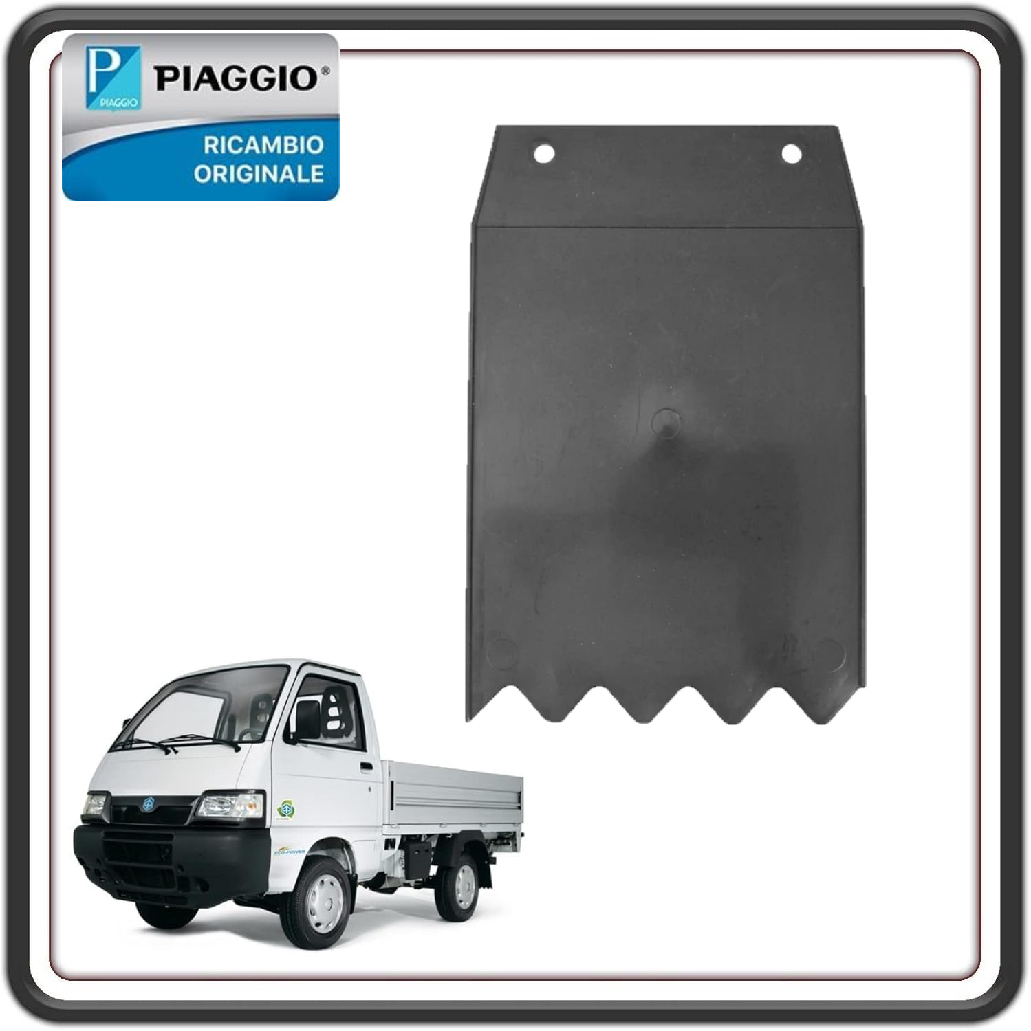 PARASPRUZZI PARA SCHIZZI POSTERIORE PER PIAGGIO PORTER TUTTI I MODELLI - PIAGGIO QUARGO TUTTI I MODELLI ORIGINALE PIAGGIO B007640