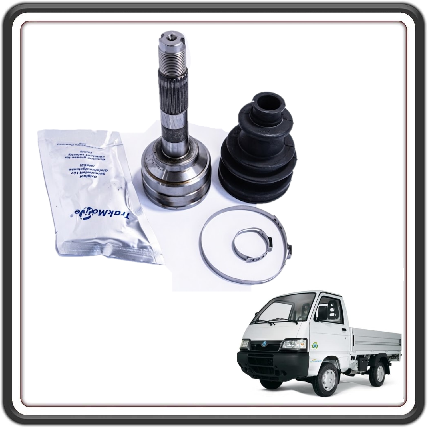 KIT GIUNTO OMOCINETICO ASSALE ANTERIORE RUOTA COMPATIBILE PER PIAGGIO PORTER 1300 16V MOTORE DAIHATSU FINO AL 2009