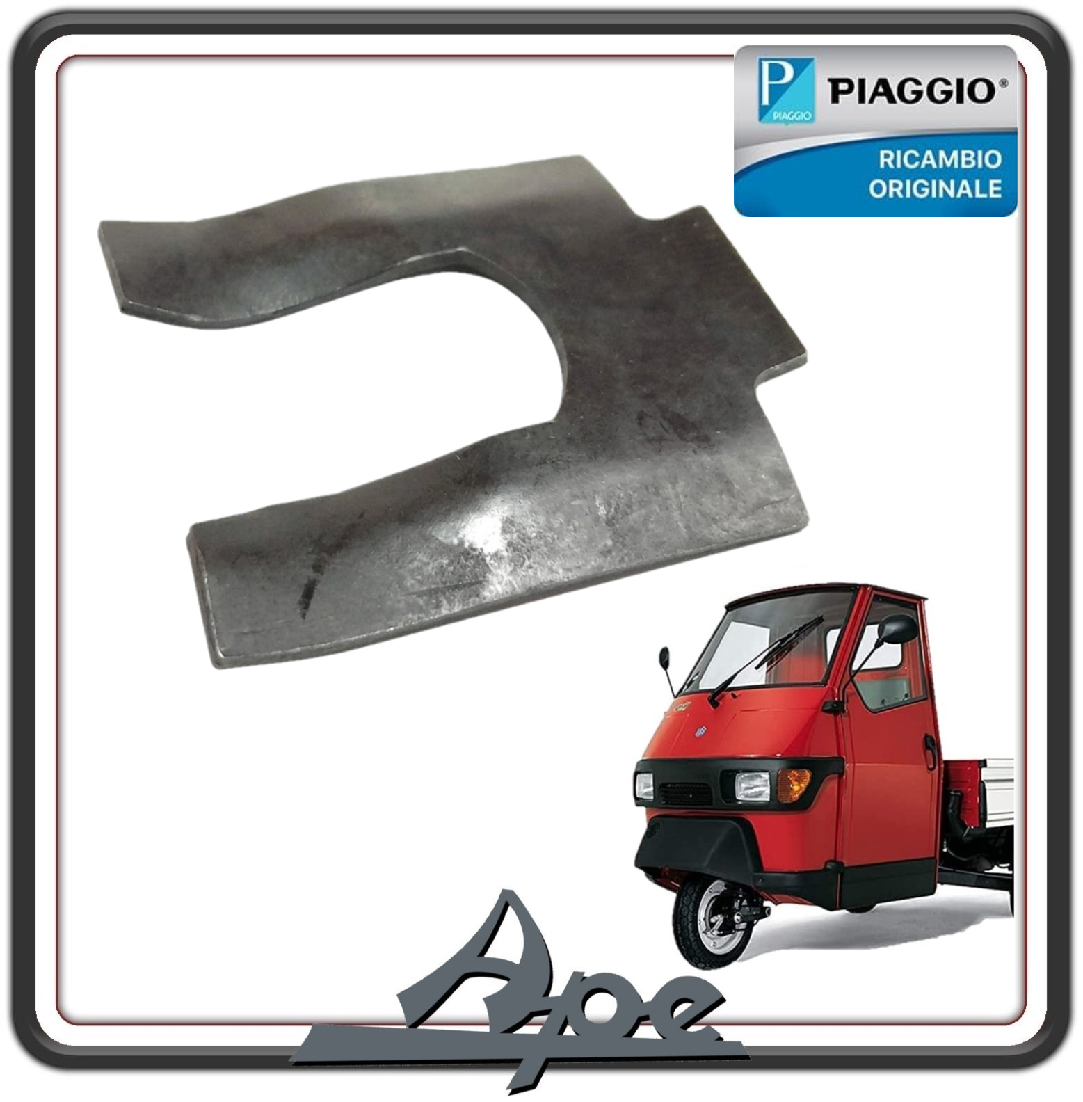 FORCELLA ELASTICA TUBO FRENO IDRAULICO PER PIAGGIO APE 50 TUTTI I MODELLI DAL 1980 AL 2019 ORIGINALE PIAGGIO 1198076
