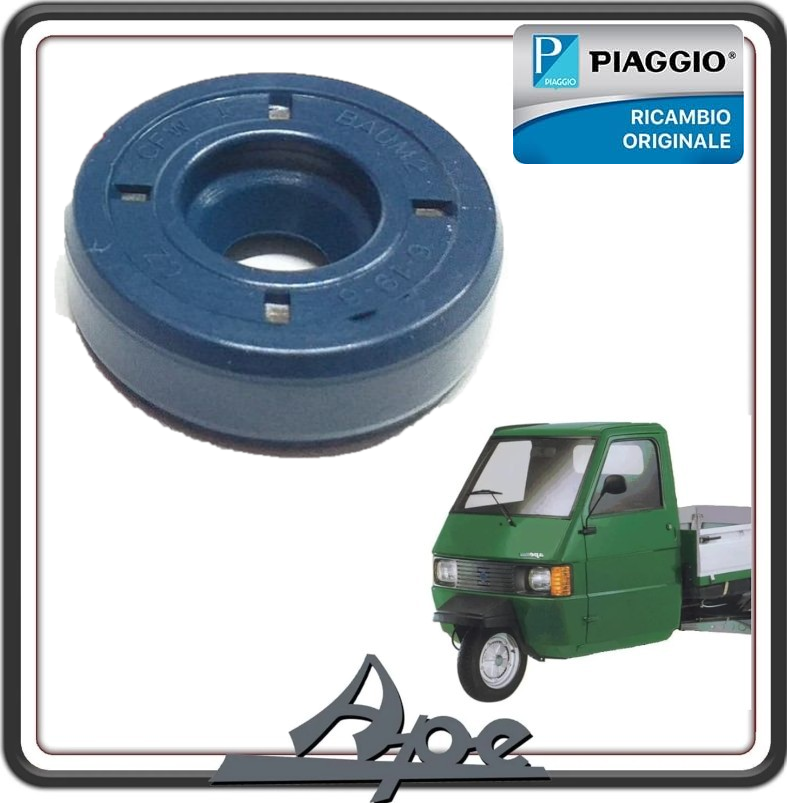 ANELLO DI TENUTA PARAOLIO RINVIO CONTACHILOMETRI PER PIAGGIO APE 50 1 TIPO MONOFARO DAL 1980 AL 1985 - PIAGGIO APE 50 2 FARI DAL 1998 AL 2022 - PIAGGIO APE TM 703 -PIAGGIO APE 602 - PIAGGIO APE MP 501-601 ORIGINALE PIAGGIO 1A023425