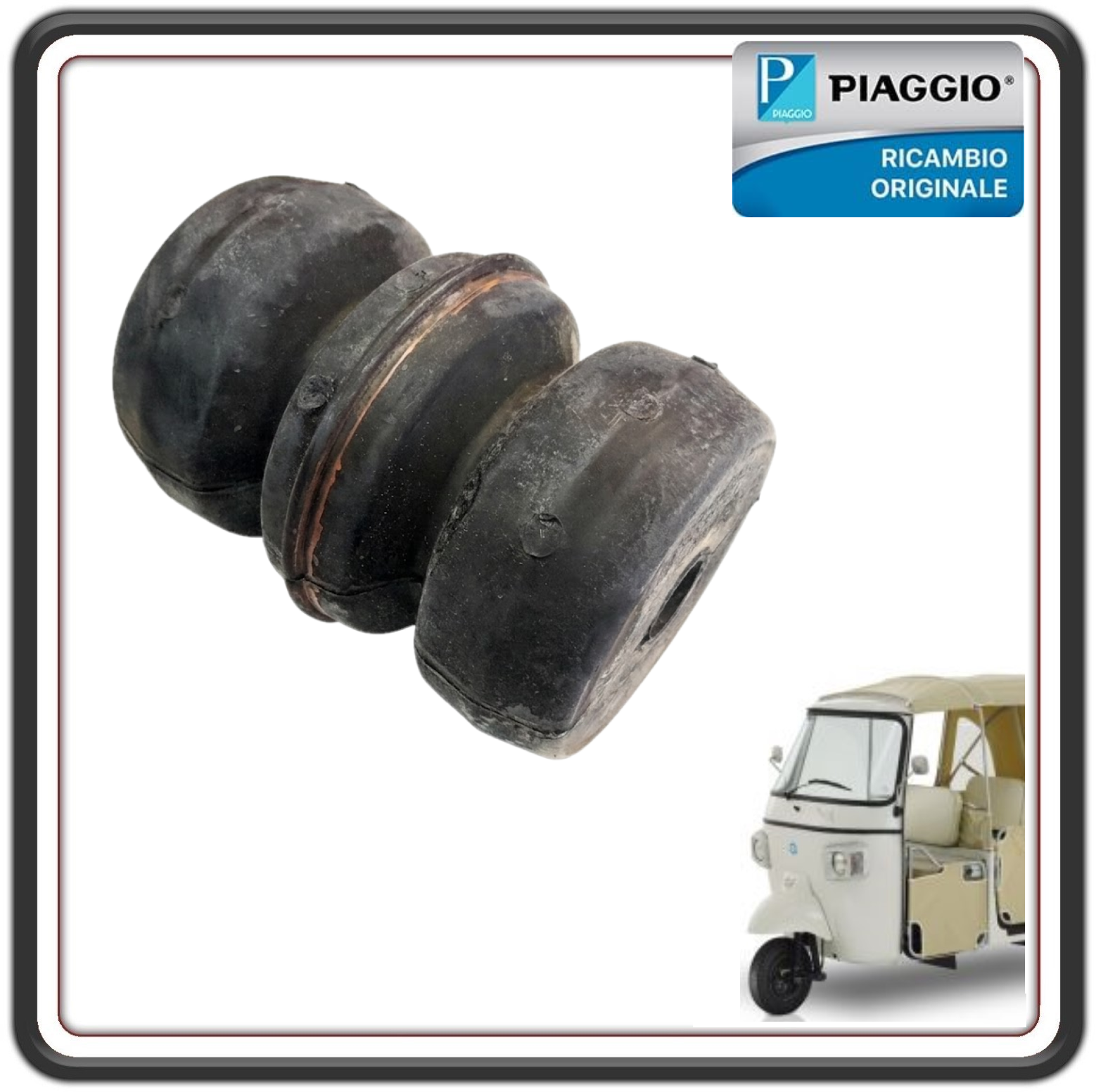 TAMPONE AMMORTIZZATORE POSTERIORE PER PIAGGIO APE CALESSINO BENZINA DAL 2017 AL 2023 ORIGINALE PIAGGIO B076290