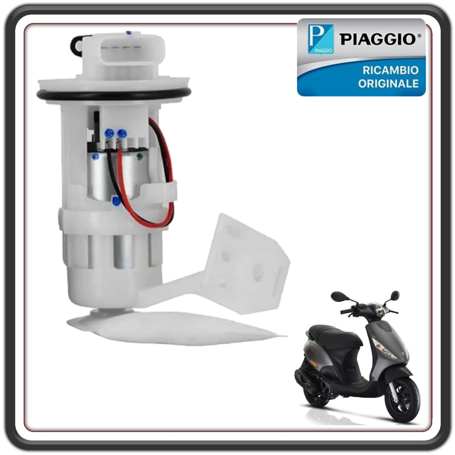 POMPA CARBURANTE BENZINA COMPLETA PER PIAGGIO MEDLEY 125 DAL 2020 AL 2022 - MEDLEY 150 DAL 2020 AL 2022 - PIAGGIO ZIP 50 DAL 2018 AL 2023 ORIGINALE PIAGGIO 1D002701