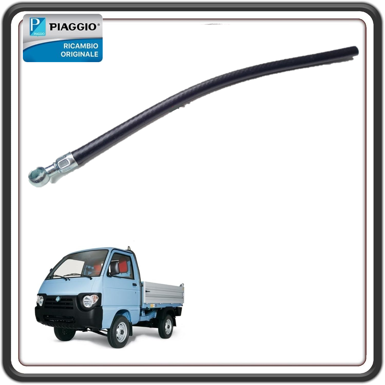 TUBO SFIATO CARBURANTE GASOLIO PER PIAGGIO APE TM 703 DIESEL DAL 1997 AL 2004 - PIAGGIO PORTER DIESEL DAL 1998 AL 2004 - PIAGGIO QUARGO ORIGINALE PIAGGIO 565138