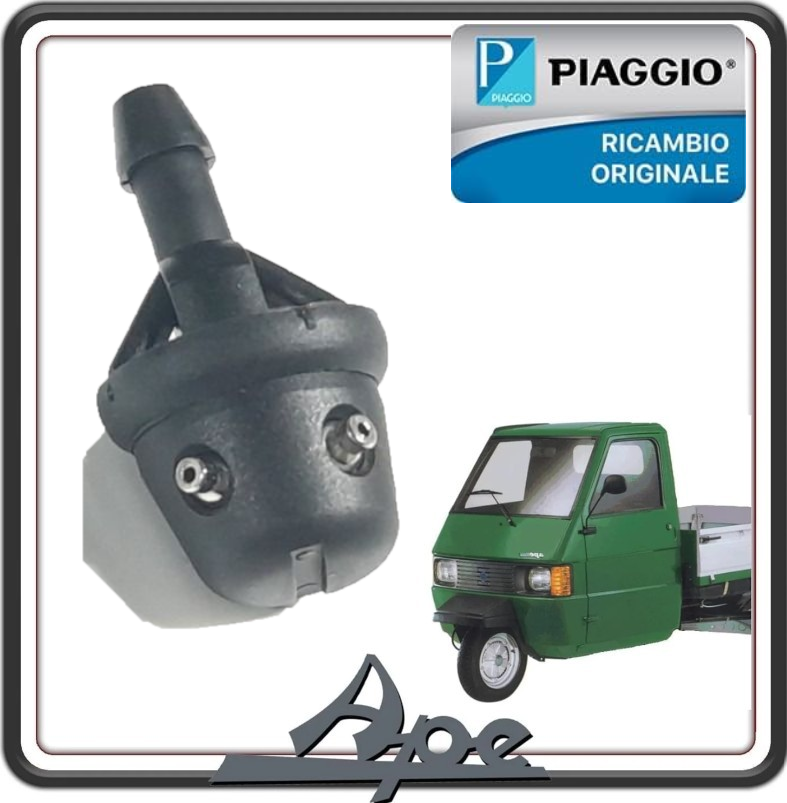 SPRUZZATORE LIQUIDO LAVA VETRO PER PIAGGIO APE 50 2T DAL 2009 AL 2023 - PIAGGIO APE TM 703 BENZINA DAL 2008 AL 2016 ORIGINALE PIAGGIO 4E000892