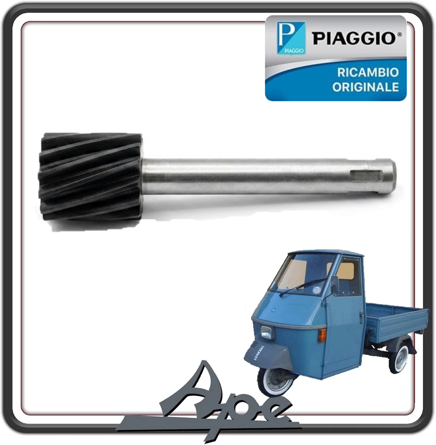 ROCCHETTO PRESA RINVIO PIGNONE CONTACHILOMETRI PER PIAGGIO APE 50 1 TIPO MONOFARO DAL 1985 AL 1989 - PIAGGIO APE 50 2 FARI DAL 1998 AL 2022 ORIGINALE PIAGGIO 1252546