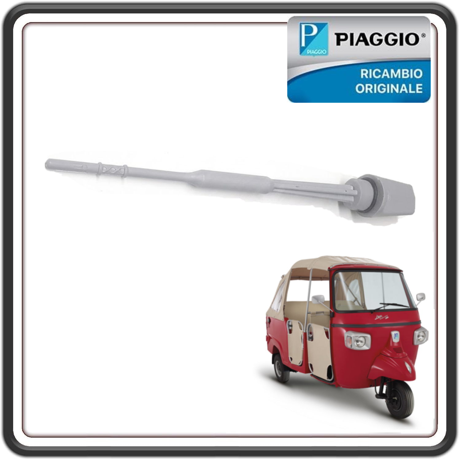 ASTINA LIVELLO OLIO COMPLETA PER PIAGGIO APE CALESSINO 200 BENZINA DAL 2013 AL 2017 ORIGINALE PIAGGIO B016472