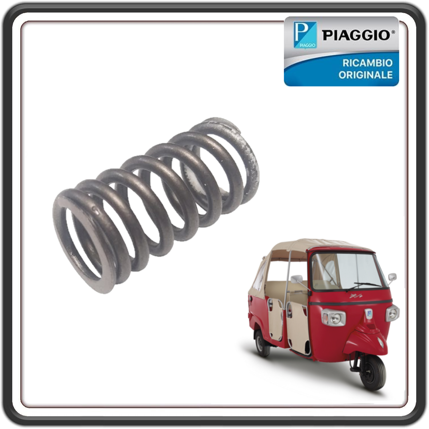 MOLLA VALVOLA ASPIRAZIONE PER PIAGGIO APE CALESSINO 200 BENZINA DAL 2013 AL 2021 ORIGINALE PIAGGIO B014706
