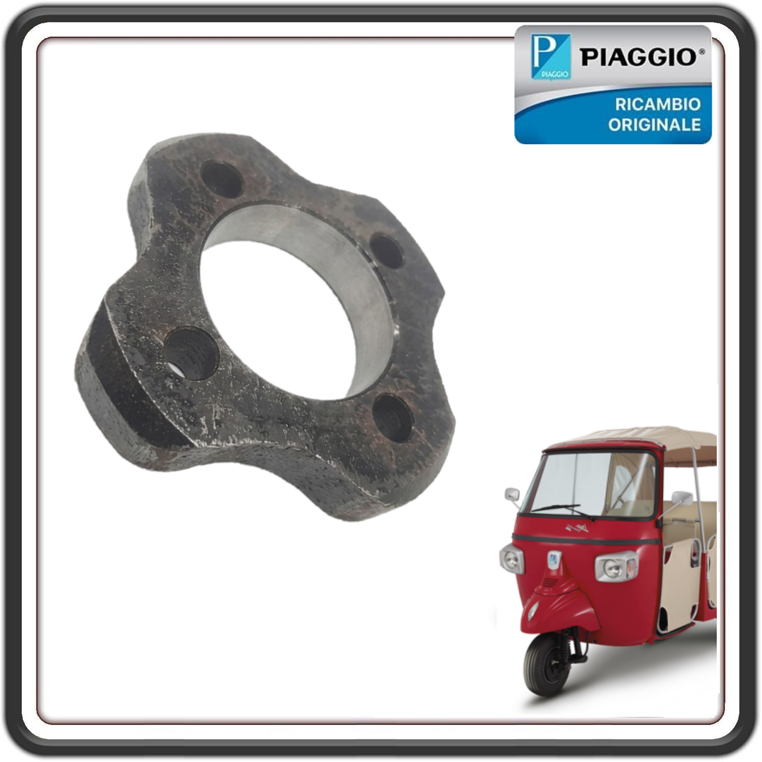 RONDELLA DISTANZIALE CERCHIO PER PIAGGIO APE CALESSINO 200 BENZINA DAL 2013 AL 2017 ORIGINALE PIAGGIO B024371